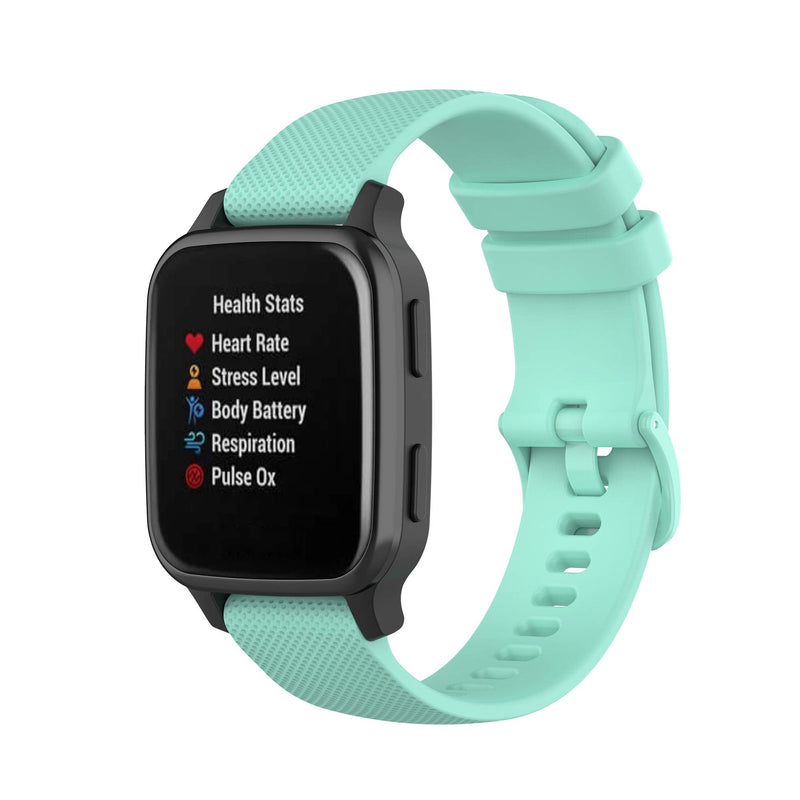 TenCloud 6-Pack Bands Compatible with Garmin Venu 2 Plus Venu SQ 20mm Wrist Strap Quick Release Waterproof Soft Silicone Band for Venu Sq Music Smartwatch