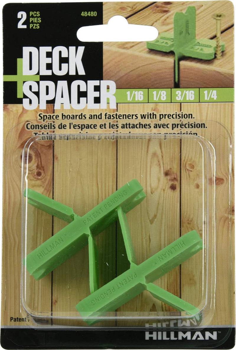 Hillman 48480 Deck Spacer Tool 2 Pack, Green