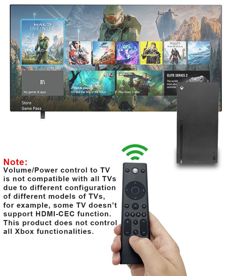 Media Remote Control for Xbox One & Xbox Series X|S (Black) - Original Accessories for Better Navigation Black
