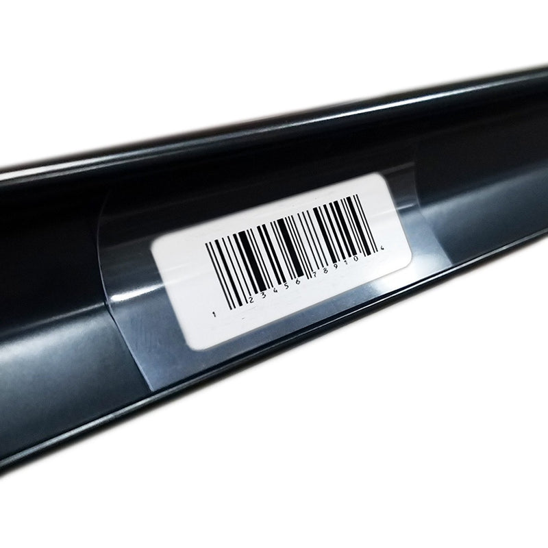 250 Clear Plastic Gondola Shelving Ticket Molding Insert Strips 2.5" x 1.25" 2.5" x 1.25" 250 Pack