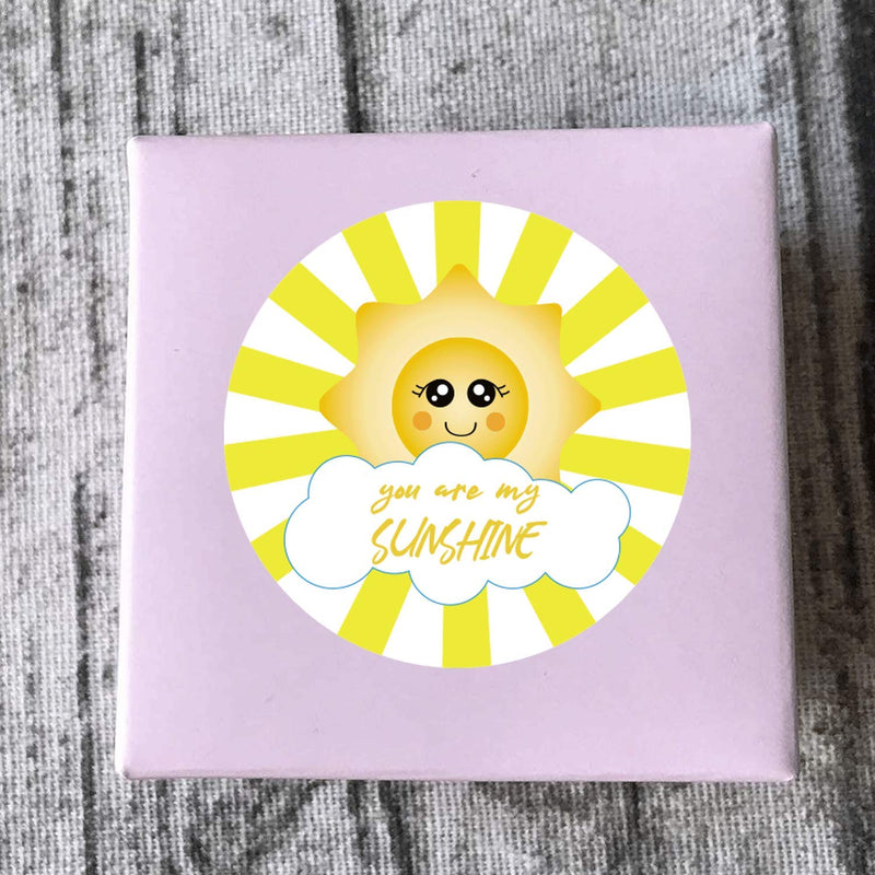 You Are My Sunshine Stickers Thank You Labels 1.5" - 500 pcs Sun Clouds Thank You Customer Appreciation Stickers for Baby Shower Birthday Party Favors, Small Businesses Packaging Labels (500pcs, 1.5 Inch) 500pcs