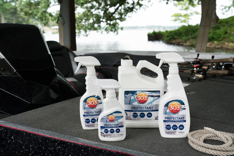 303 Marine UV Protectant for Vinyl, Plastic, Rubber, Fiberglass, Leather And More â€“ Dust and Dirt Repellant - Non-Toxic, Matte Finish - 10 fl. oz. (30305) 10 Fl. oz.