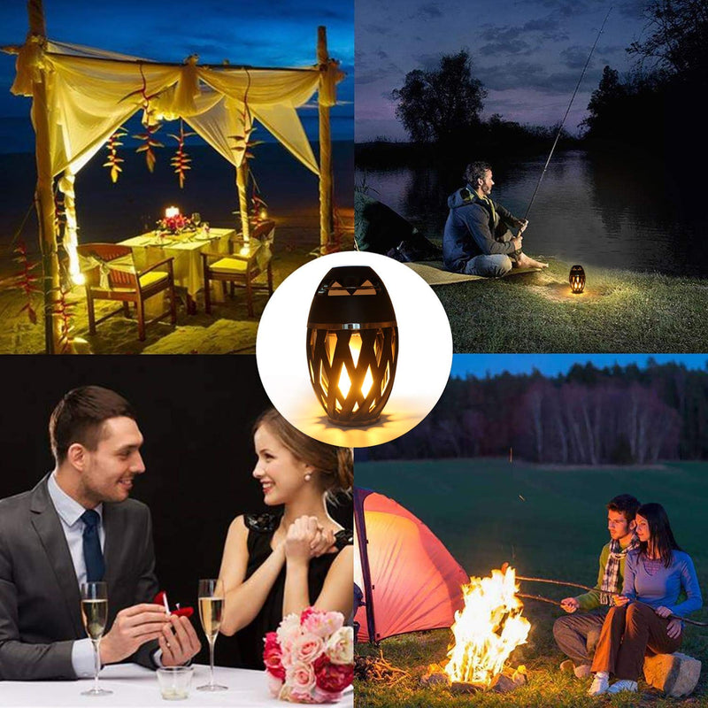 Waterproof Bluetooth Speaker, Portable Wireless Speaker Bluetooth 4.2 Bass Stereo Outdoor Speakers with Lights for Party Travel Home 1 pack