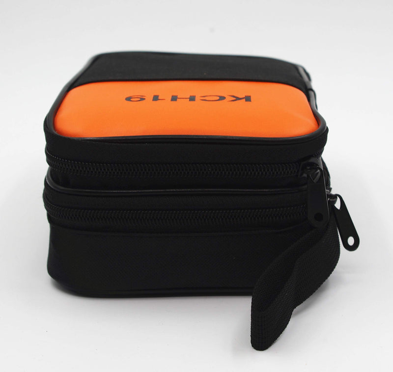 TestHelper KCH19 Double Layered & Padded Carrying Zipper Case with Wrist Strap Use for Handheld Multimeter,Phase Indicator,Thermometer, Calibrator,Clamp Meter