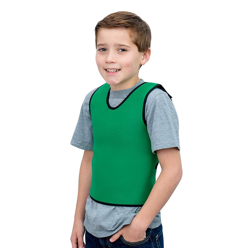 Special Supplies Sensory Compression Vest Deep Pressure Comfort for Autism, Hyperactivity, Mood Processing Disorders, Breathable, Form-Fitting, Kids and Adults (Green, X-Small 14x24 inches) Green X-Small (Pack of 1)