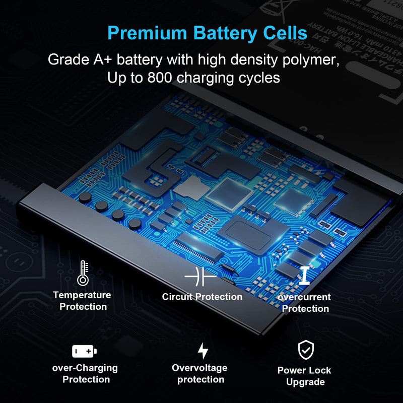 HAC-003 Battery for Nintendo Switch, Li-ion New 0 Cycle Internal New Upgrade 4310mAh High Capacity Battery Replacement for Nintendo Switch Game Console HAC-001 Battery with Repair Tool Kit