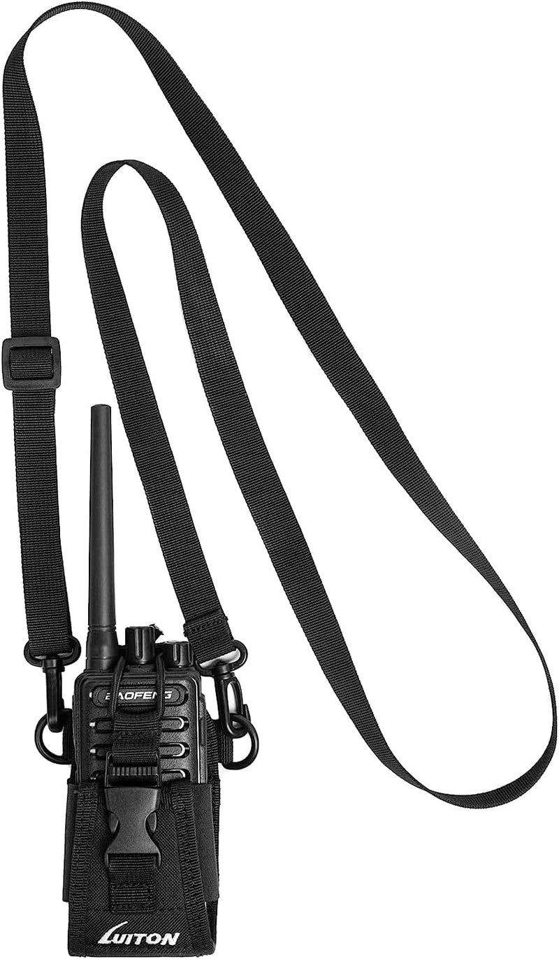 Radio Holder Walkie Talkie Pouch Molle Radio Pouch BaoFeng Radio Holster Strap Radio Case for Duty Belt Compatible with BaoFeng UV5R 888S F8HP Kenwood Icom HYT Arcshell Retevis H777 (4 Pack) MSC-20C 4Pack