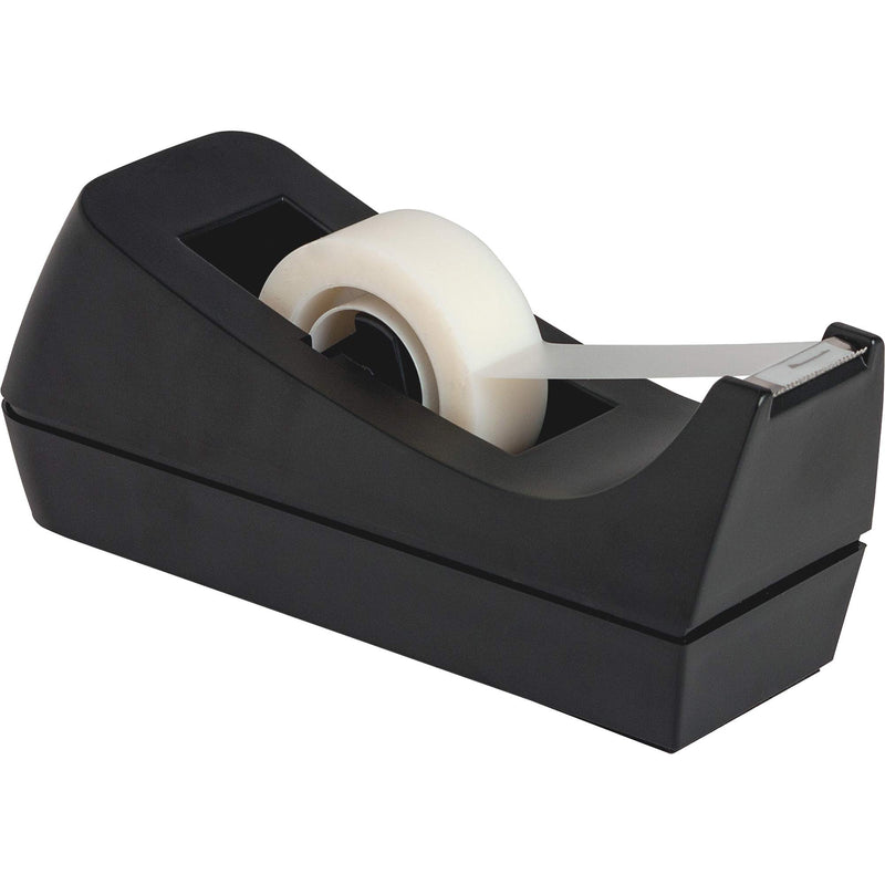 Business Source Standard Desktop Tape Dispenser, Black, 1 in (BSN32954)