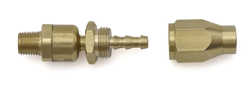 BluBird Fast Fix - 1/4" Air Hose Assembly Repair Fitting - w/ 1/4" MNPT Swivel - FFSW14
