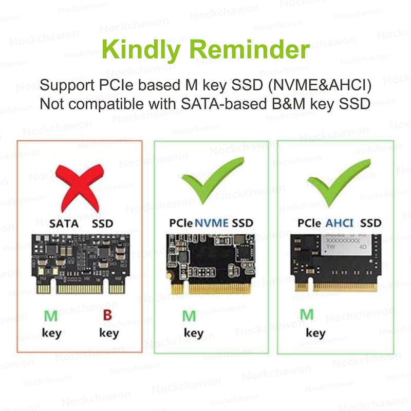 M.2 NVME SSD Convert Adapter Card,NGFF M.2 NGFF M-Key AHCI SSD Convert Card for Upgrade MacBook Air Pro Retina (Year 2013-2017), Sensico NVME/AHCI SSD Kit for A1465 A1466 A1398 A1502(Black)