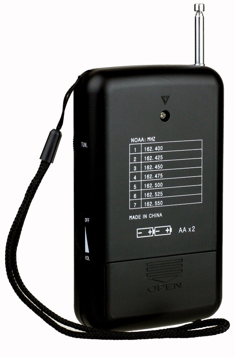 Kaito KA210 Pocket AM/FM NOAA Weather Radio, Black