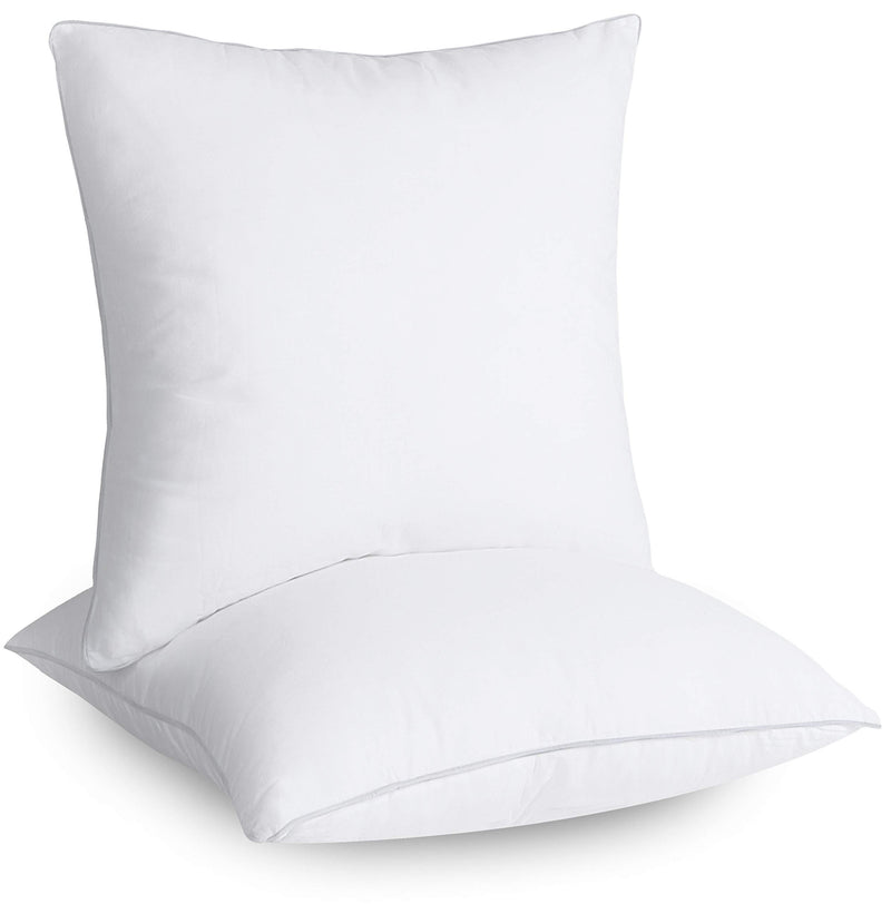 Utopia Bedding Throw Pillows Insert (Pack of 2, White) - 12 x 12 Inches Bed and Couch Pillows - Indoor Decorative Pillows
