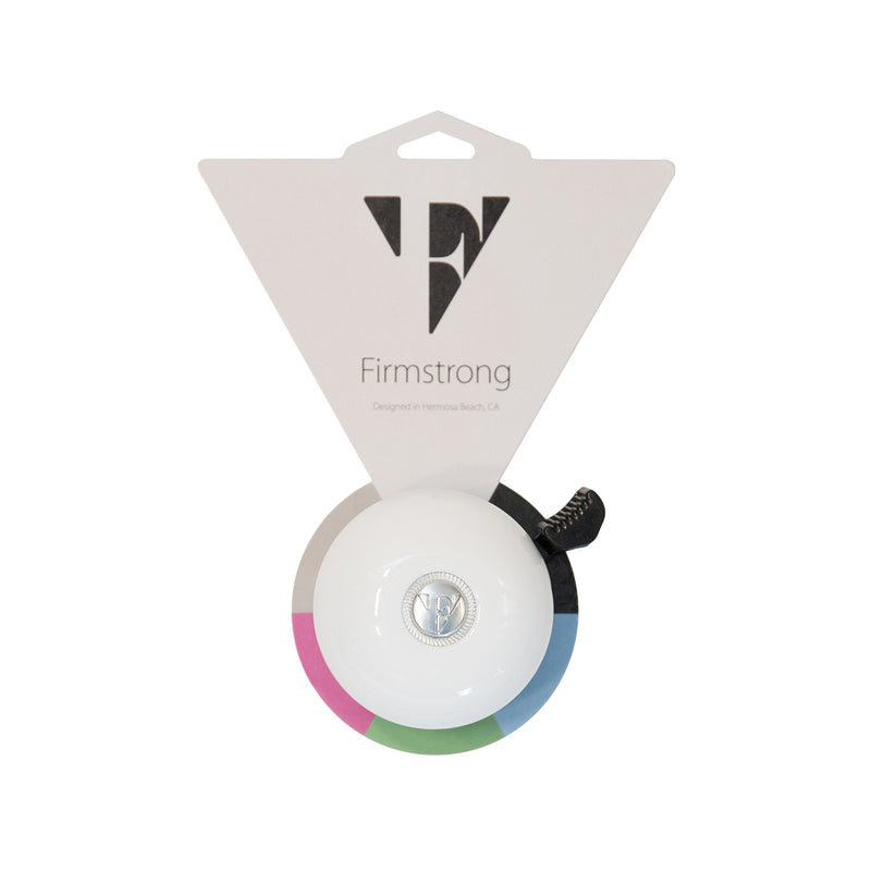 Firmstrong Classic Beach Cruiser Bicycle Bell White
