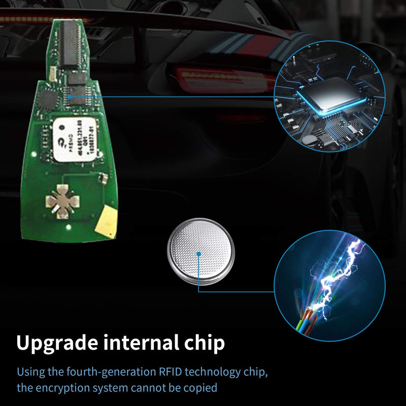 Key Fob Fit for Chrysler 300 2008-2011, Dodge Durango 2008-2013, Challenger 2008-2014, Journey 2009-2013, Charger 2008-2012, Grand Caravan 2008-2014 4-BTN