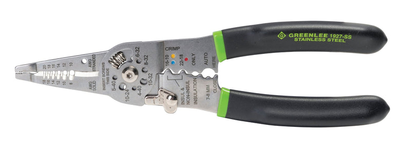Greenlee 1927-SS Tool, 8-18AWG, Black