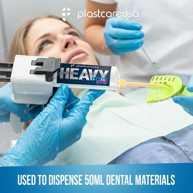 Dental 1:1/2:1 Impression Mixing Cartridge Dispenser Gun for 50ml Material