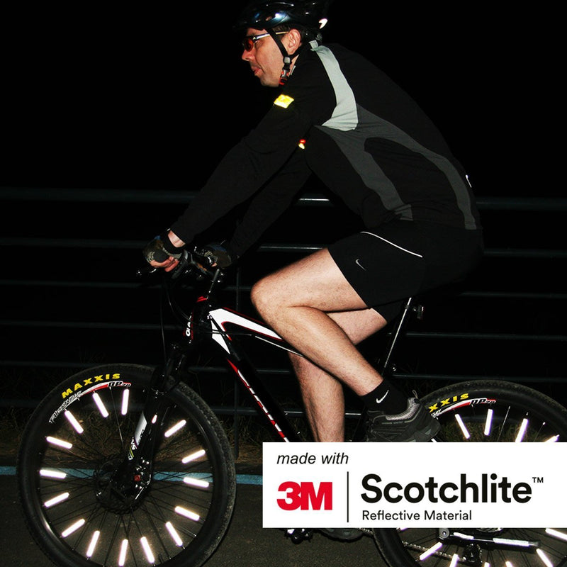 Salzmann 3M Spoke Reflectors, Made with 3M Scotchlite, Patented Spoke reflectors for Bikes (36 Pieces) (36 Pieces)