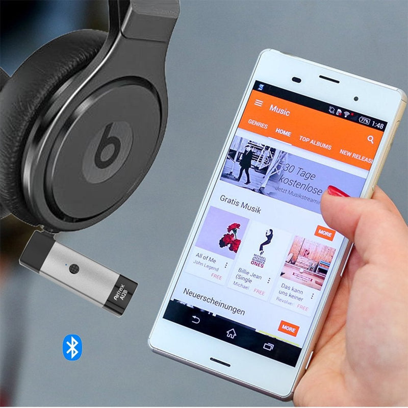 Airfrex Wireless Bluetooth Receiver Adapter for Beats Studio 2 / Solo 2 / Pro/Executive/Mixr Headphones and Car Audio and Home Stereo, Beats Headphone Replacement Cord Cable Adapter