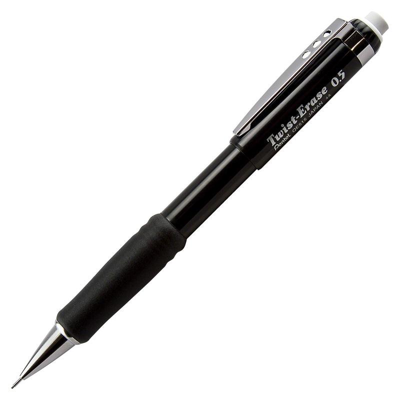 Pentel QE515A Twist-Erase III Mechanical Pencil, 0.5 mm, Black Barrel 1