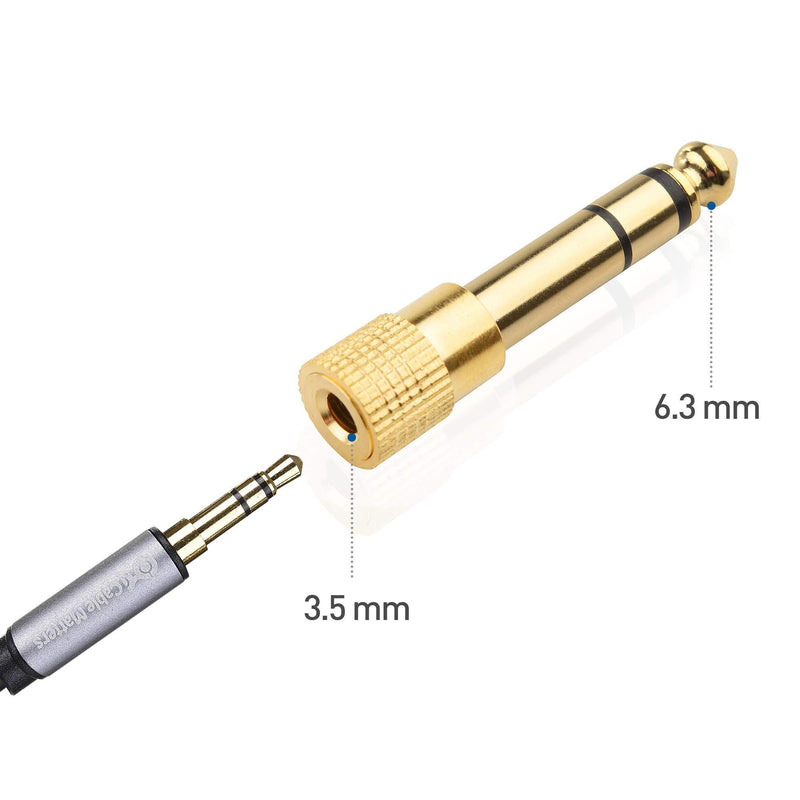 Cable Matters 5-Pack 1/4 to 1/8 Headphone Adapter