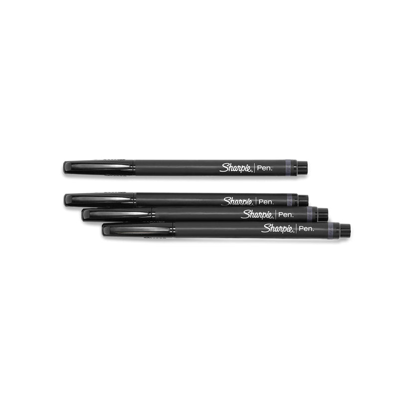 Sharpie Felt Tip Pens, Fine Point, Black, 12 Count