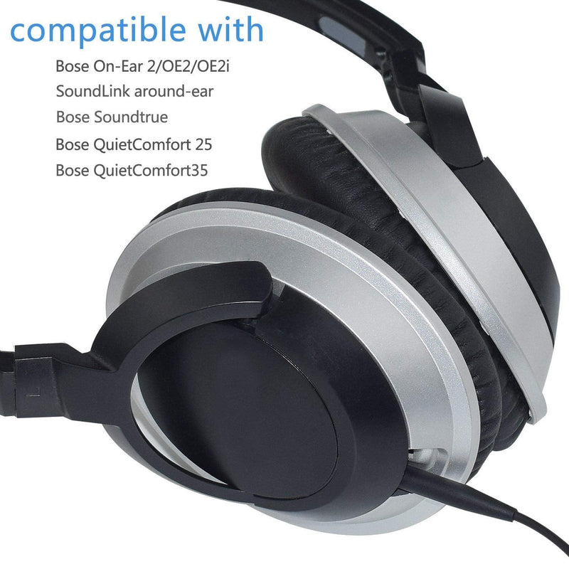 Replacement Audio Cable Cord Wire Compatible with Bose SoundTrue Soundlink Bose Quietcomfort 25 QC25 QC35 On-Ear 2 OE2 OE2i Headphones (No Mic)