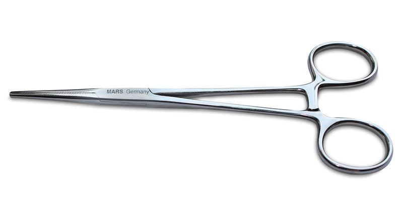 Mars Professional Hairpuller and Hemostat, Surgical Grade Stainless Steel and Locking Mechanism 6.25" Length