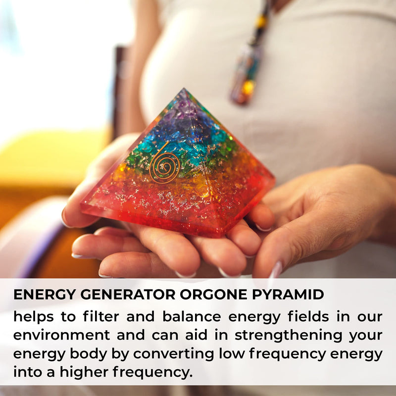 Energy Generator Orgone Pyramid for E-Energy Protection & Healing- meditation orgonite pyramids/crystal chakra