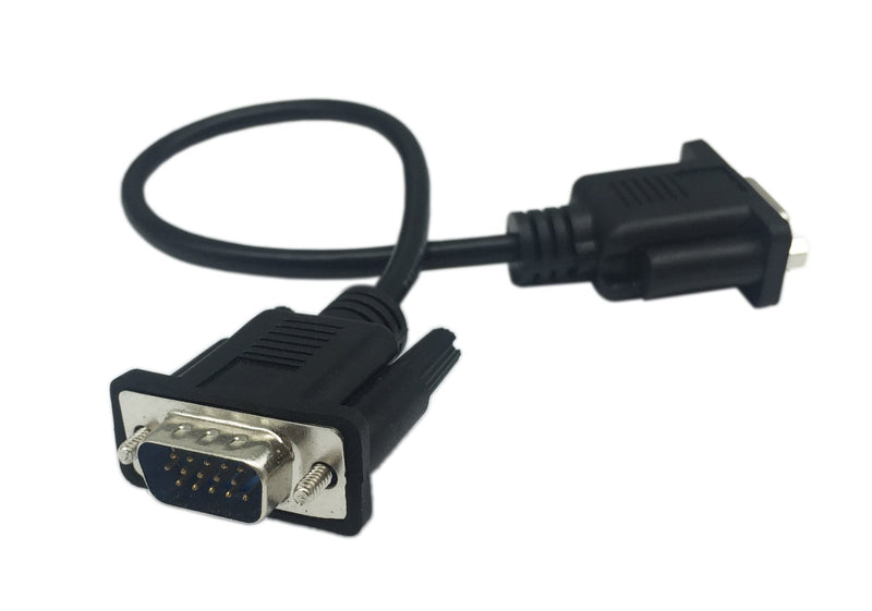 Cerrxian 1ft VGA SVGA 15 Pin HD15 Male to Female Adapter Video Monitor Extension Cable for PC Laptop TV Porjector(mf)