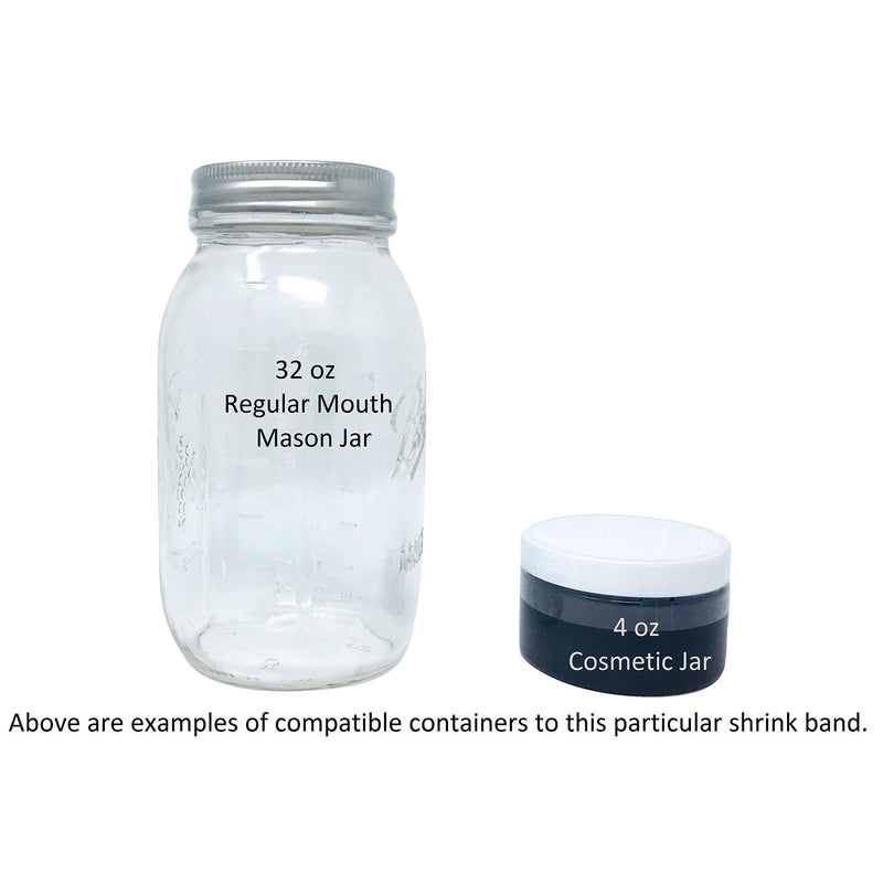 Shrink Band Assorted Sample Pack for All Bottles and Containers (Large) Large (3" - 4 1/2" Diameter)