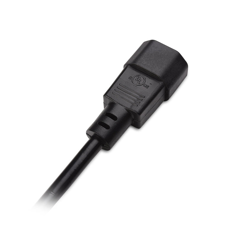 Cable Matters 2-Pack Computer Equipment to PDU Power Cord, Power Cable (IEC C14 to NEMA 5-15R) 1 Foot