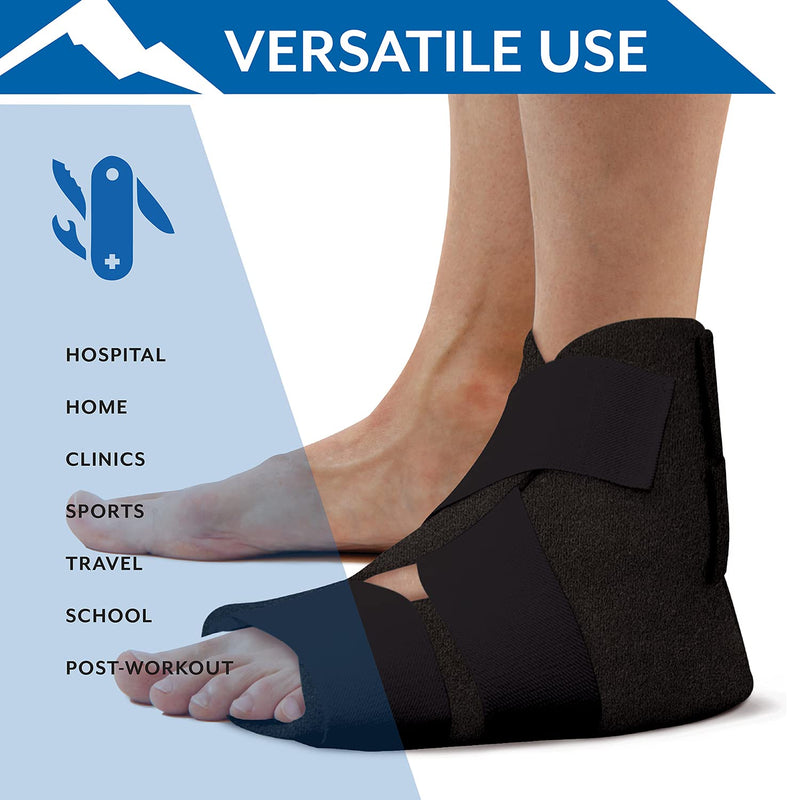 Brownmed Polar Ice Foot and Ankle Wrap, Cold Therapy Ice Pack, Universal Size (Color May Vary) - Made in USA