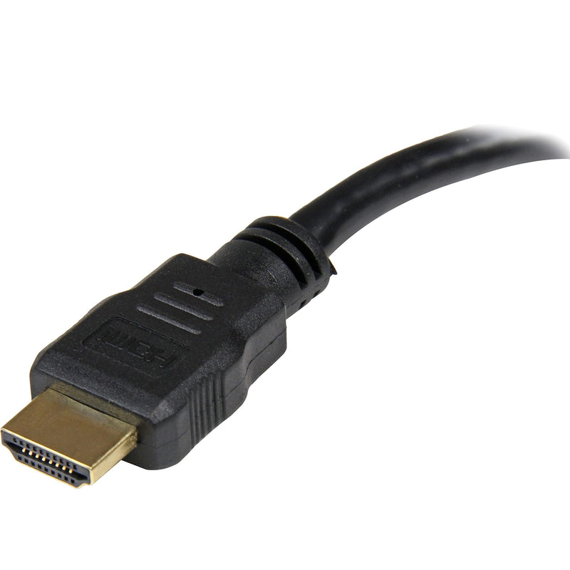 StarTech.com HDMI Male to DVI Female Adapter - 8-Inch - 1080p DVI-D Gender Changer Cable (HDDVIMF8IN), Black