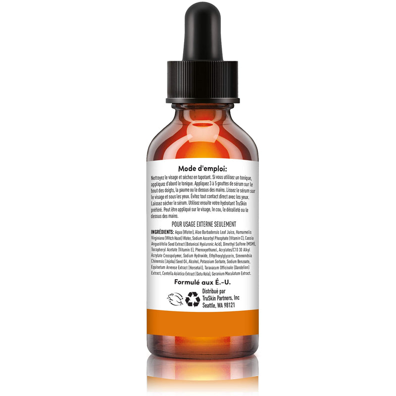 TruSkin Vitamin C Serum for Face, Anti Aging Serum with Hyaluronic Acid, Vitamin E, Organic Aloe Vera and Jojoba Oil, Hydrating & Brightening Serum for Dark Spots, Fine Lines and Wrinkles, 1 fl oz 1 Fl Oz (Pack of 1)