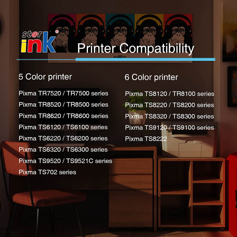 St@r Ink Compatible Ink Cartridge Replacement for Canon PGI-280 XXL(280XL) Black for Pixma TR8520 TR7520 TS9120 TS8320 TS8120 TS8220 TS6120 TS6220 TS6320 TS9520 TS9521C TR8500 TR7500(PGBK, 2-Pack)