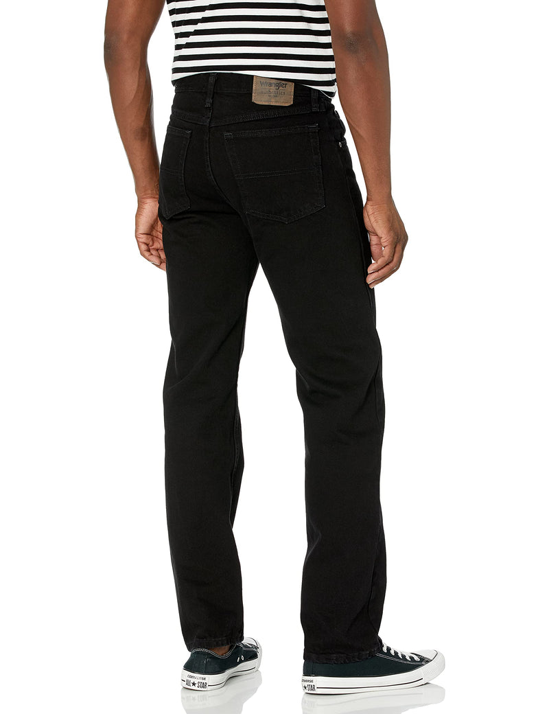 Wrangler Authentics Men's Classic 5-Pocket Regular Fit Cotton Jean Standard 28W x 30L Black
