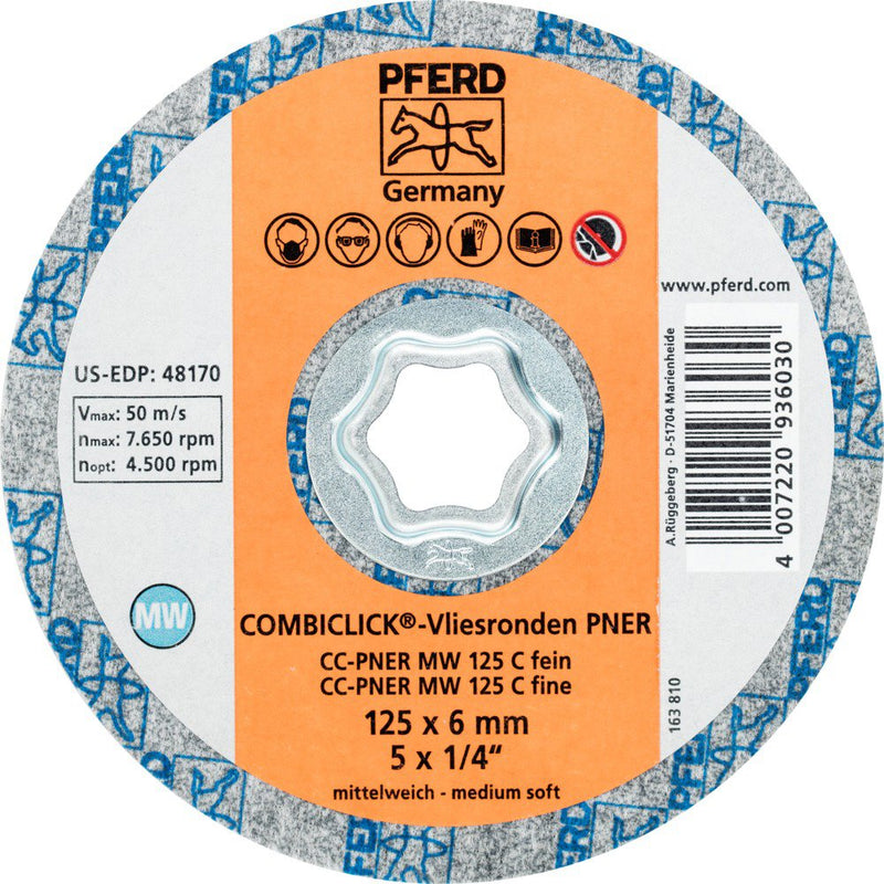 Pferde 42002096 fleece discs "Cc-Pner Mw 125 Sic F", 1 V