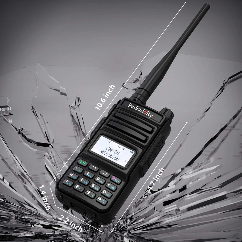 Radioddity GM-30 GMRS Radio, Handheld 5W Long Range Two Way Radio for Adults, GMRS Repeater Capable, with NOAA Scanning & Receiving, Display SYNC, for Off Road Overlanding