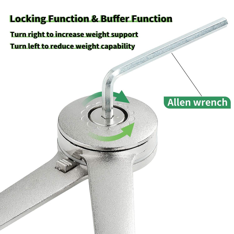 RUYUFE Lid Support Hinge Lid Stay with Soft Close Toy Box Hinge Support Drop Lids of Cabinets Kitchen Support 40lb/2pcs lid hinge soft close