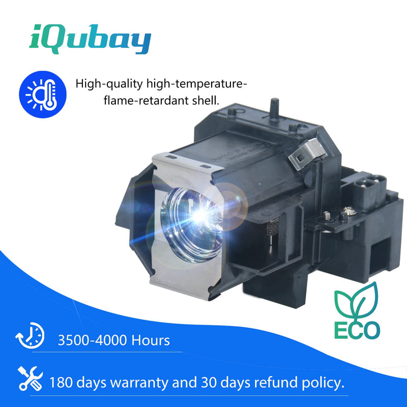 iQubay ELPLP39 V13H010L39 Replacement Projector Lamp Bulb for Epson powerLite Home Cinema 1080 powerLite Home Cinema 1080UB PowerLite HC 720 810 EMP-TW1000 EMP-TW2000 EMP-TW700 EMP-TW980 with Housing