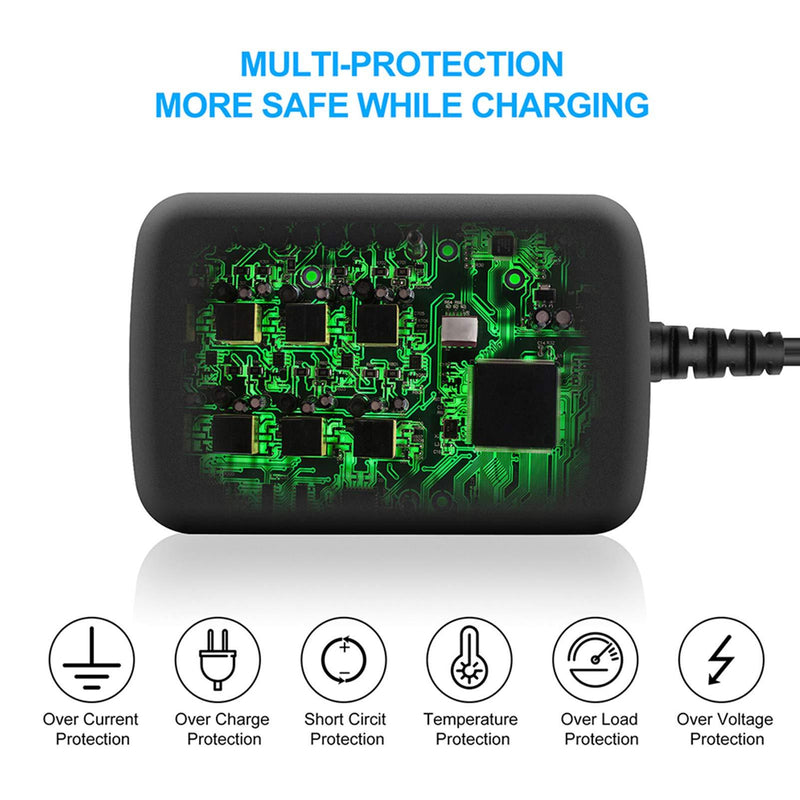 UL Listed 15V 1A Power Cord for Peak 450A 500A 600A 800A 1000A Peak Portable Car Jump Starter Charger for Booster Battery AC/DC Adapter Compatible with DBPower DJS50 Adaptor