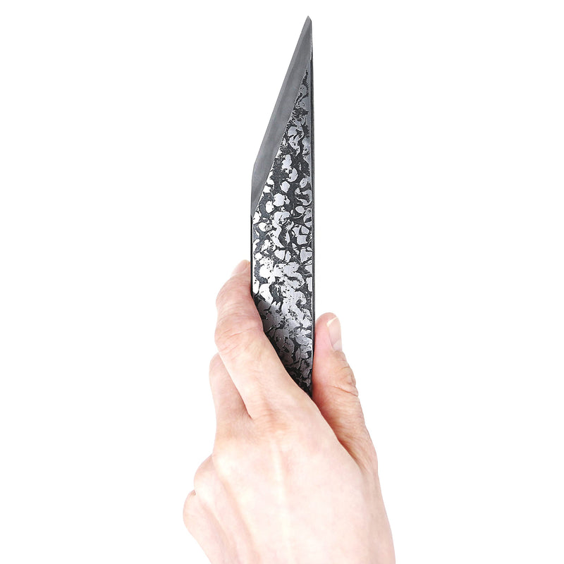 KAKURI Kiridashi Knife 24 mm for Left Handed, Made in JAPAN, Left Hand Knife Tool for Wood Marking, Scribing, Carving, Whittling, Woodworking, Hand Forged Hammered Pattern