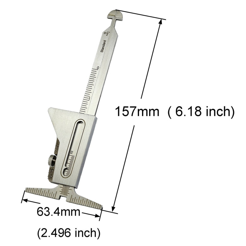 Hi Lo Welding Gauge Gage Stainless Steel Test Ulnar Welder Inspection Gauge Both Inch and Metric Inch & Metric