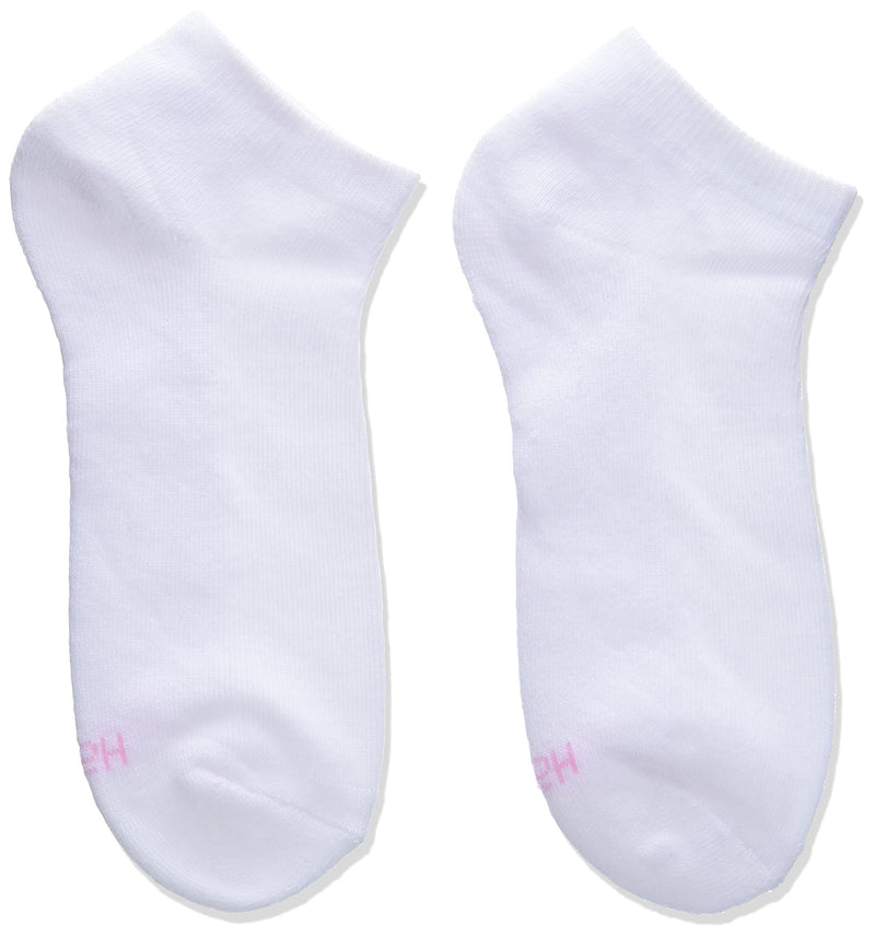 Hanes Women's 10-Pair Value Pack Low Cut Socks Shoe Size: 5-9 White