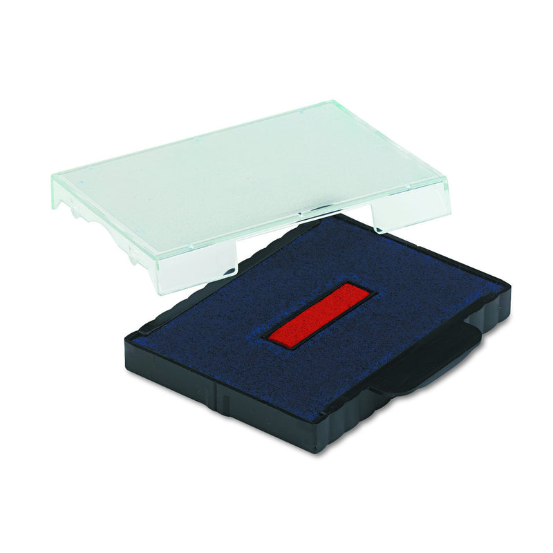 U. S. Stamp & Sign T5470 Dater Replacement Ink Pad, 1.625 Inches Width x 2.5 Inches Depth, Red/Blue (P5470BR)