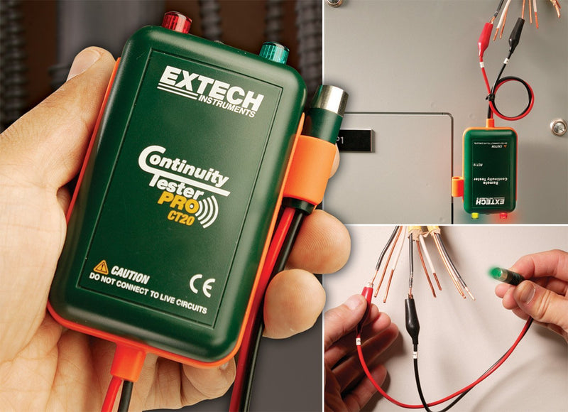 Extech CT20 Remote and Local Continuity Tester , green Standard