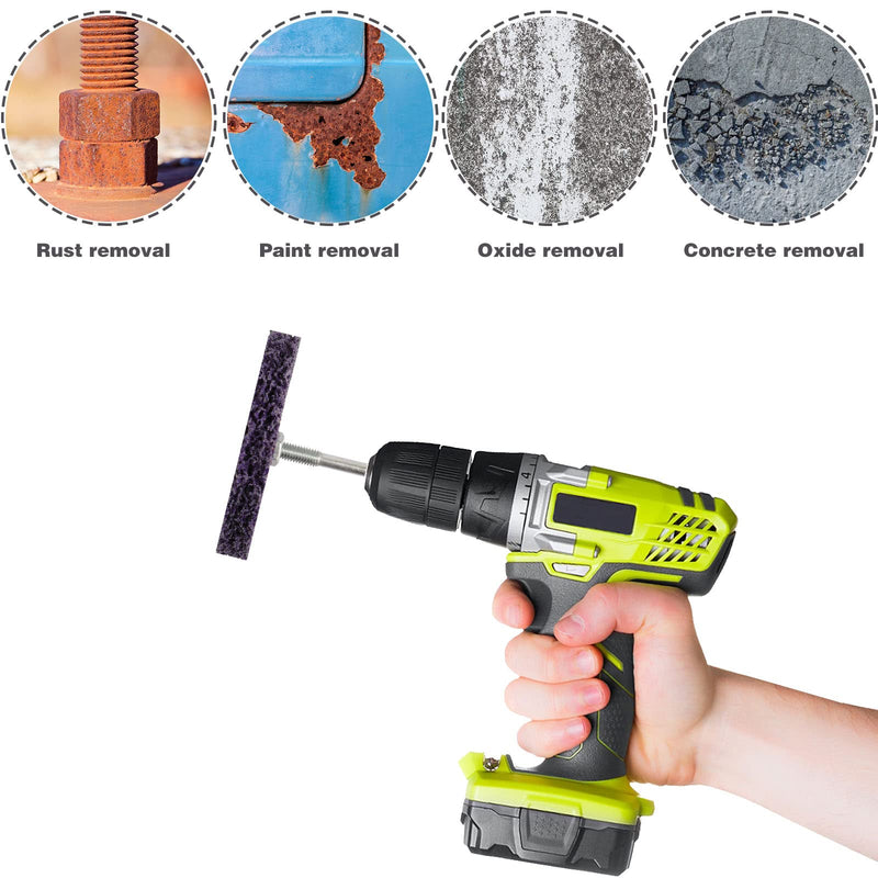 Shineboc coarse grinding disc, 4 inch (100 mm) CSD disc, nylon fabric disc for grinding, polishing, rust removal for metal, steel, stainless steel (purple).