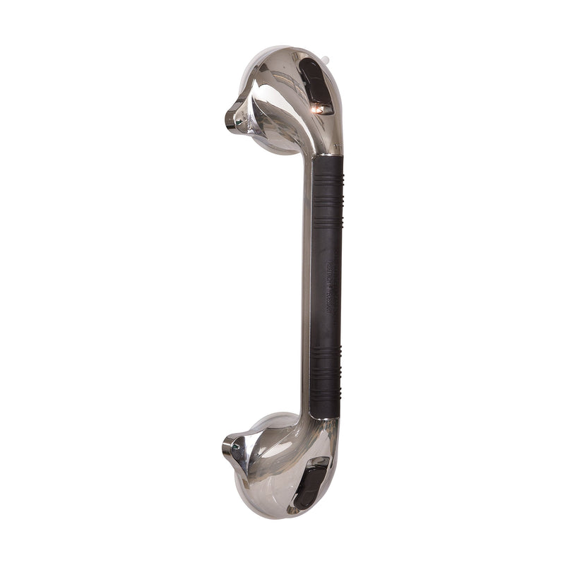 DMI Suction Cub Grab Bars for Bathroom, Shower Grab Bar, Shower Handles for Elderly, Grab Bars for Bathtubs and Showers, Suction Grab Bar for Shower, Tub Grab Bar, Chrome 16 Inch