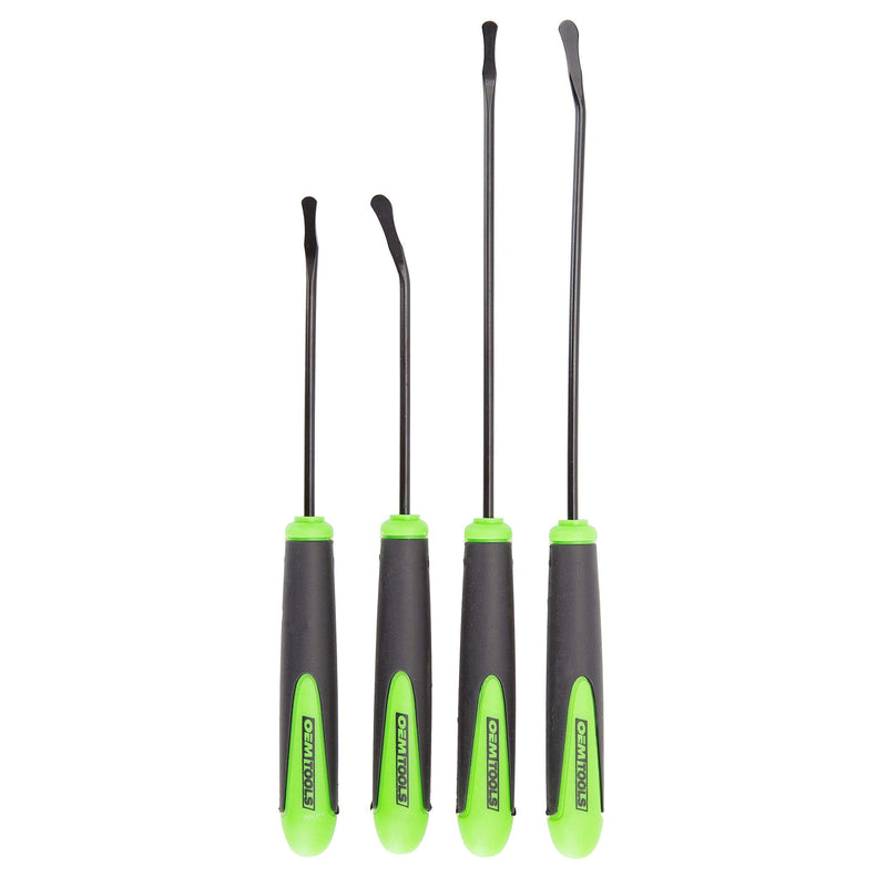 OEMTOOLS 25429 O-Ring and Seal Remover Set | Perfect for Removing & Replacing O Rings & Seals | Perfect for Mechanics & Home Garages | 4 Pack: Includes 2 Contoured & 2 Spoon Tips | Green & Black