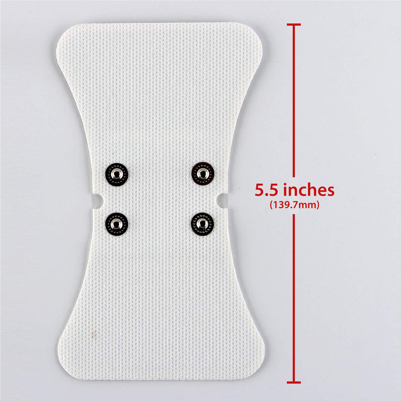 CHOICEMMED 2 Pack Universal Therma Heated TENS Unit Pads - Muscle Stimulator E-stim Electrodes - Universal Replacement Massage Pads for Electronic Pulse Stimulators - Reusable Pad for Electrotherapy